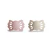 Set suzete simetrice din silicon Frigg Lucky Cream - Blush (0-6 luni), 2 buc. foto