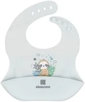 Baveta din silicon KikkaBoo Savanna Friends Blue foto