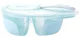 Bol cu 2 compartimente si lingura KikkaBoo Tasty Blue foto