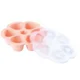 Recipient ermetic silicon Beaba Old Pink, 6x90 ml
