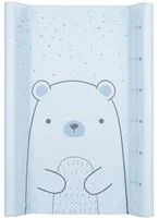 Saltea pentru infasat moale KikkaBoo Bear with me Blue, 70x50 cm