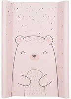 Saltea pentru infasat tare KikkaBoo Bear with me Pink, 80x50 cm