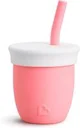 Cana din silicon cu pai Munchkin Coral, 118 ml foto