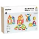 Set de constructie magnetic Mideer Cilindri in culori de curcubeu, 100 piese