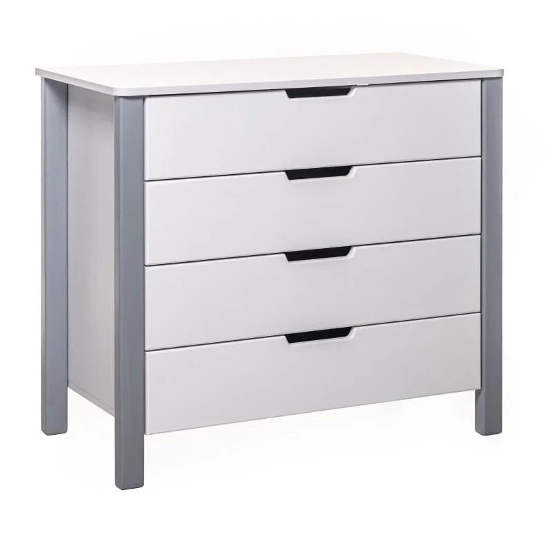 Детский комод Eucalyptus Karol Белый/Серый