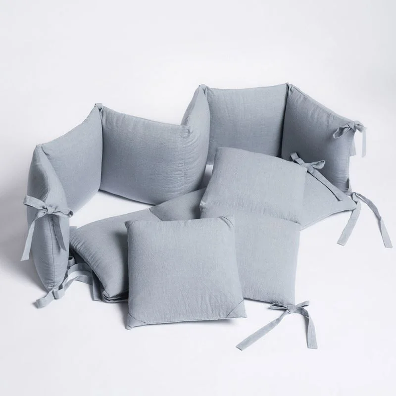 Защита для детской кроватки Perina Soft Cotton Голубой foto