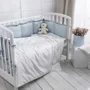 Lenjerie de pat pentru copii Perina Toys Sateen Collection Acvamarin foto
