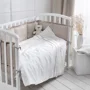 Lenjerie de pat pentru copii Perina Toys Sateen Collection Bej foto
