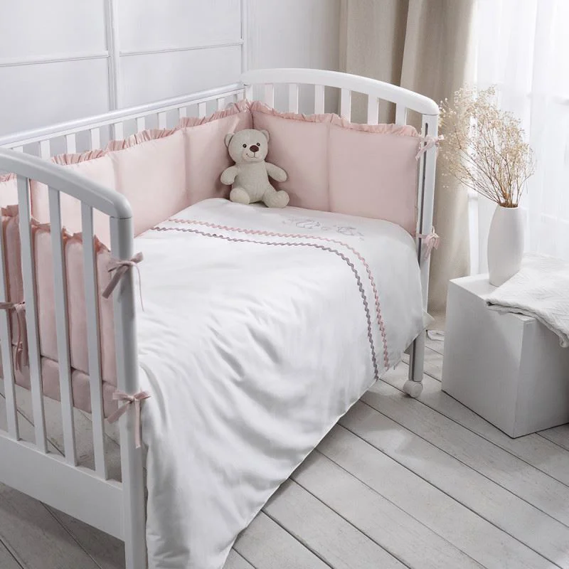 Lenjerie de pat pentru copii Perina Toys Sateen Collection Roz foto