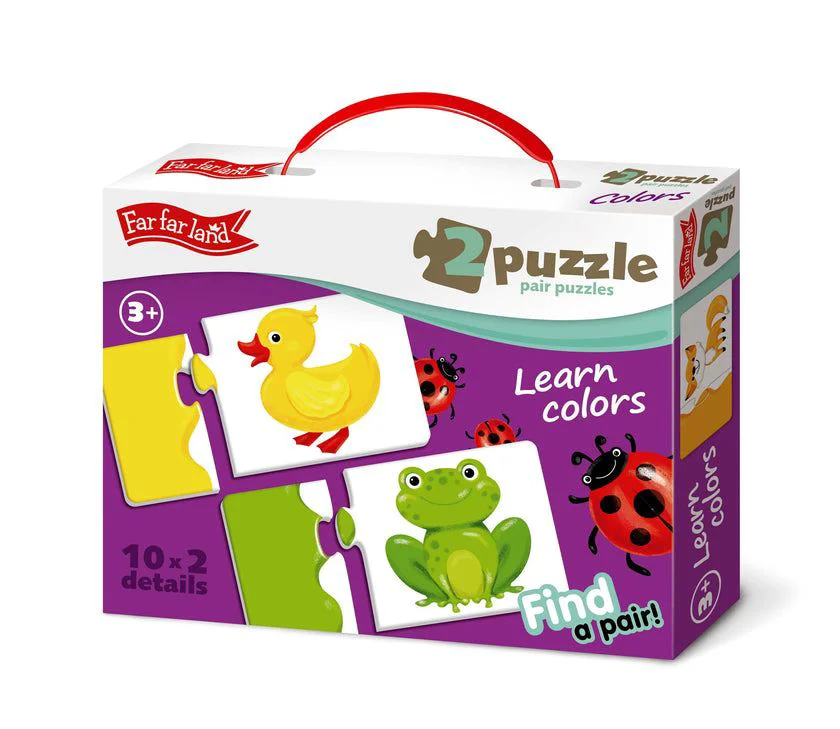 Joc-Puzzle educativ dublu Culori Far Far Land