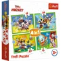 Puzzle 4 in 1 Trefl Mickey Mouse si prietenii, 71 el. foto