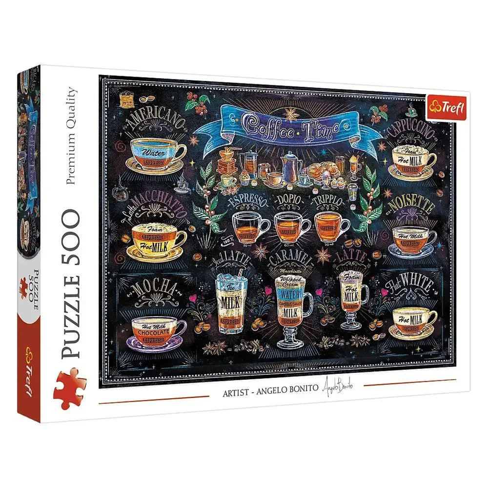 Puzzle Trefl Timp pentru cafea, 500 el. foto