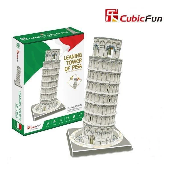 Puzzle 3D CubicFun Turnul din Pisa, 27 el.