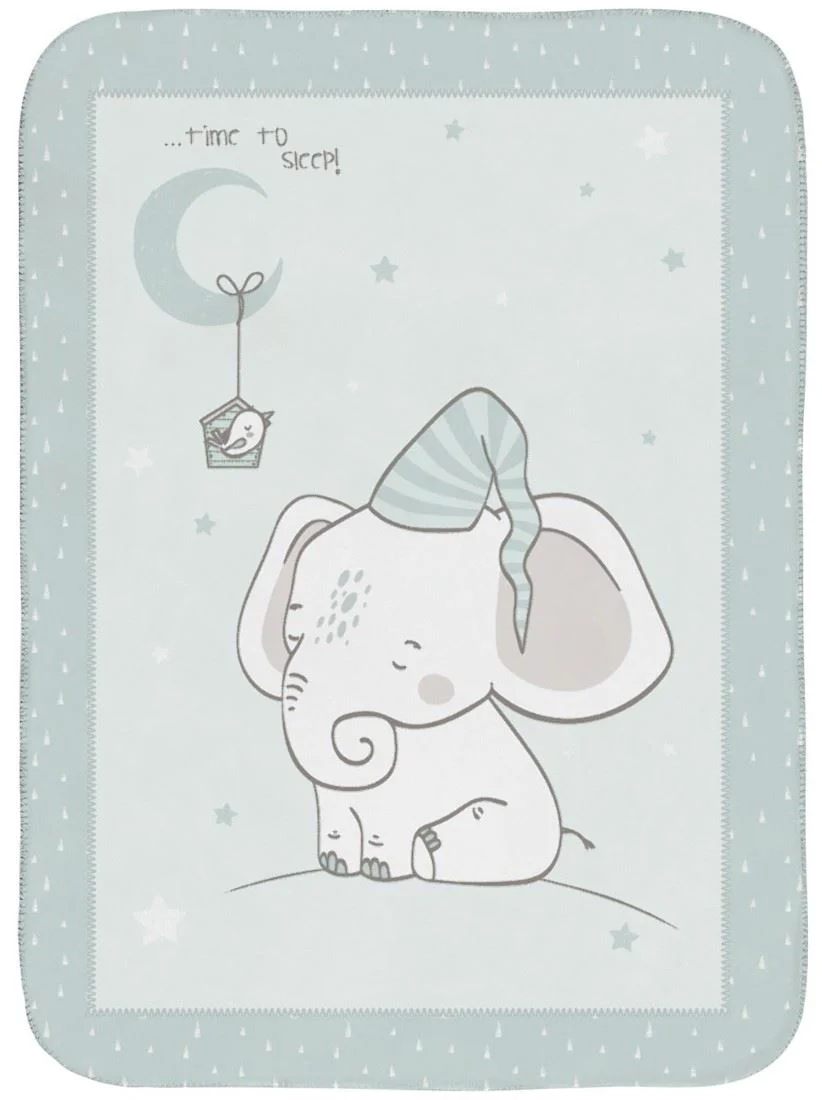 image for Супермягкое одеяло KikkaBoo Elephant Time, 80x110 см foto