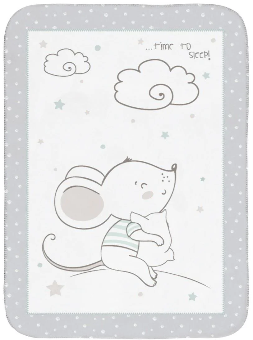 image for Супермягкое одеяло KikkaBoo Joyful Mice, 80x110 см foto