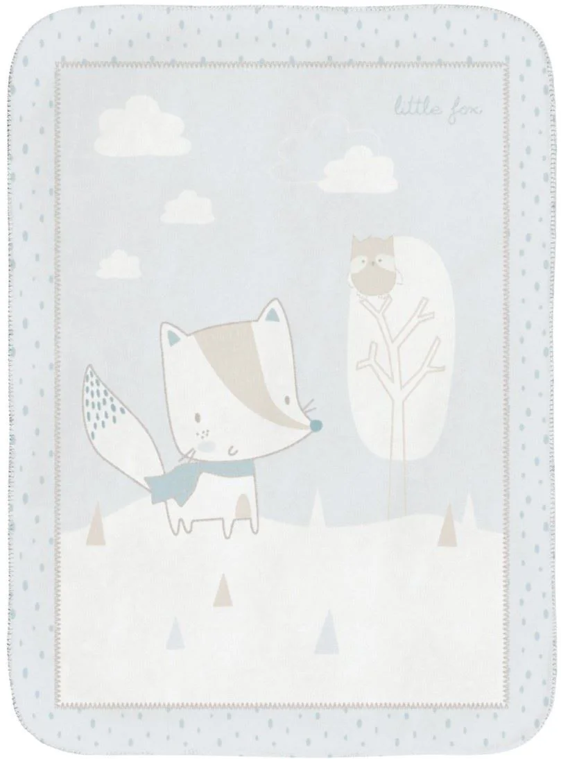 image for Супермягкое одеяло KikkaBoo Little Fox, 110x140 см foto