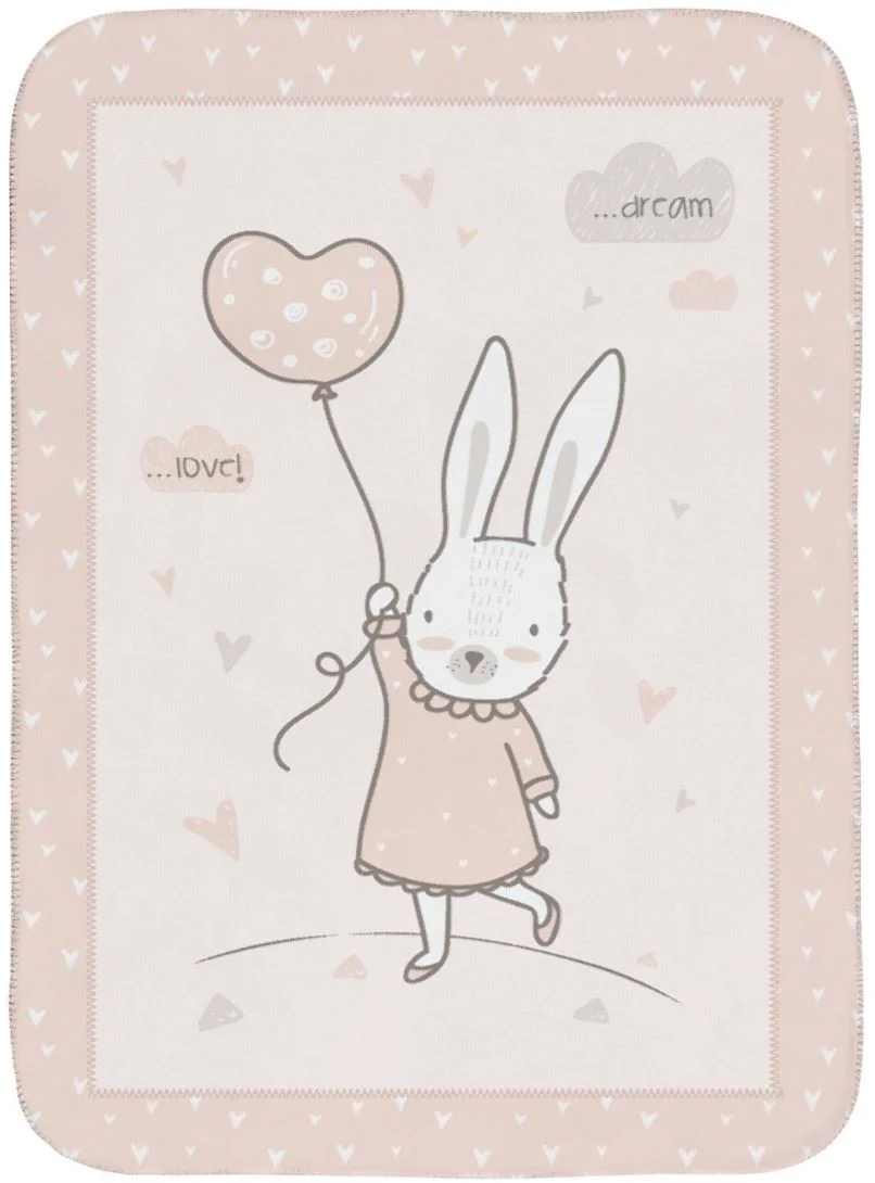 image for Супермягкое одеяло KikkaBoo Rabbits in Love, 110x140 см foto