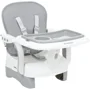 Scaun de masa tip booster KikkaBoo Chewy Grey
