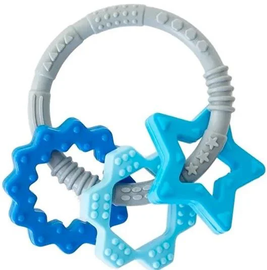 Inel gingival din silicon BabyJem Albastru foto