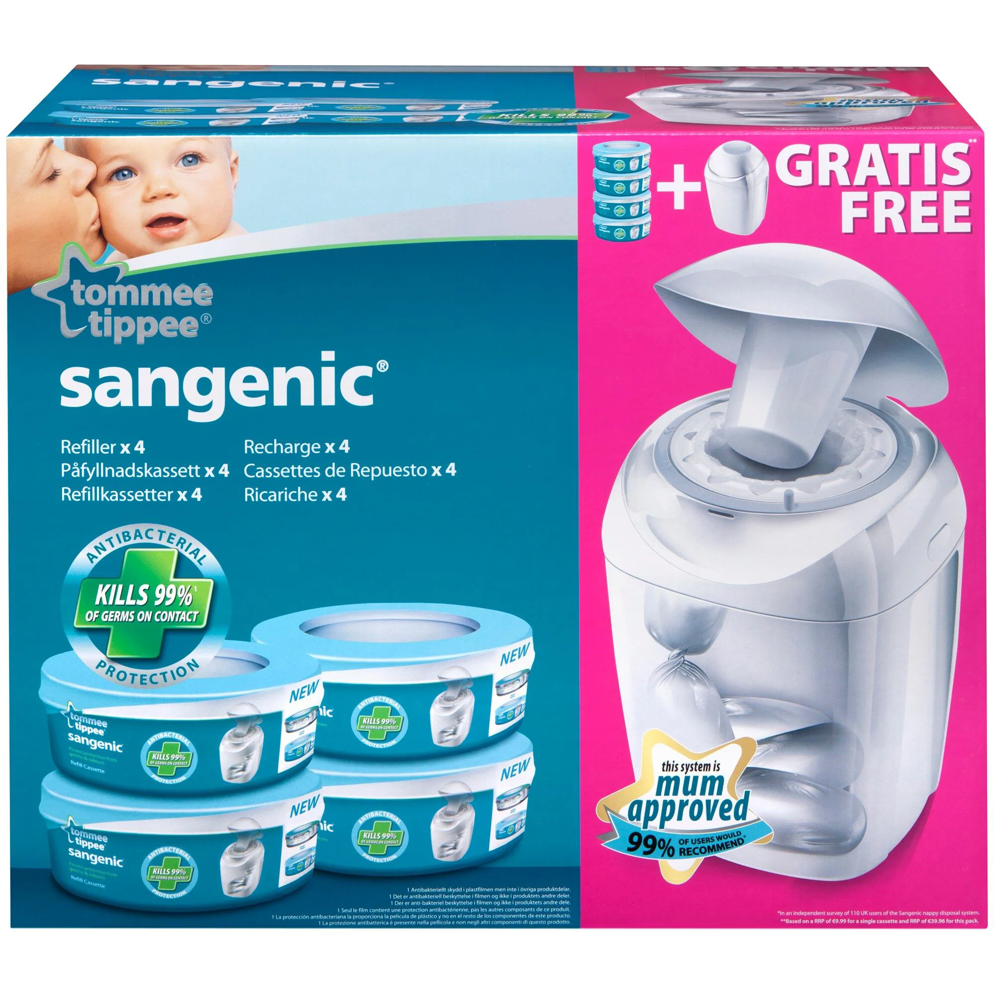 Cos igienic pentru scuteceTommee Tippee+4 rezerve