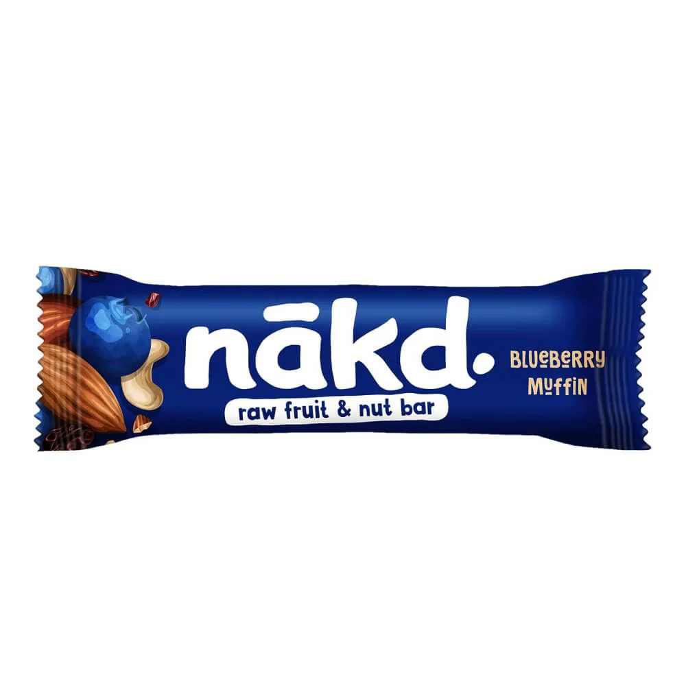 Gustare Bio Raw Vegan Nakd Briosa cu afine, 35 g
