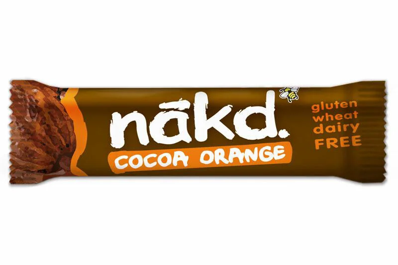 Gustare Bio Raw Vegan Nakd cu cacao si portocale, 35 g