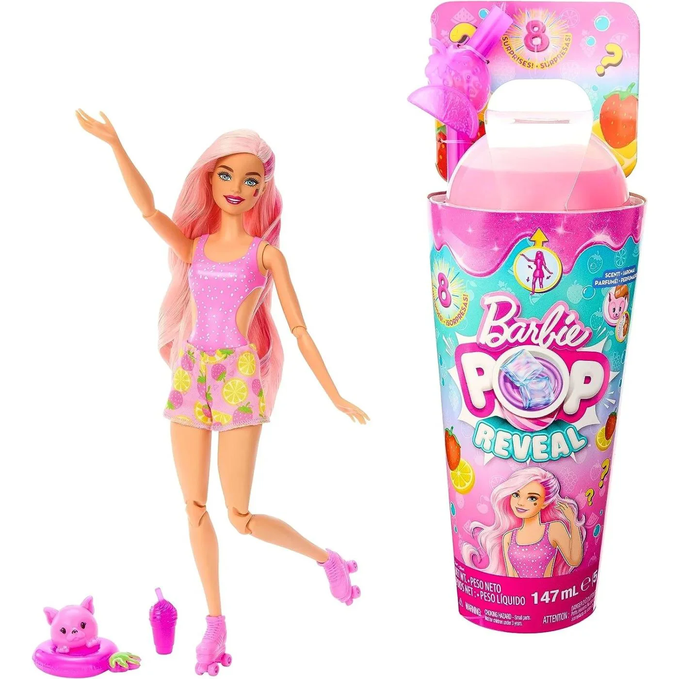 Кукла Barbie Pop Reveal Клубничный лимонад