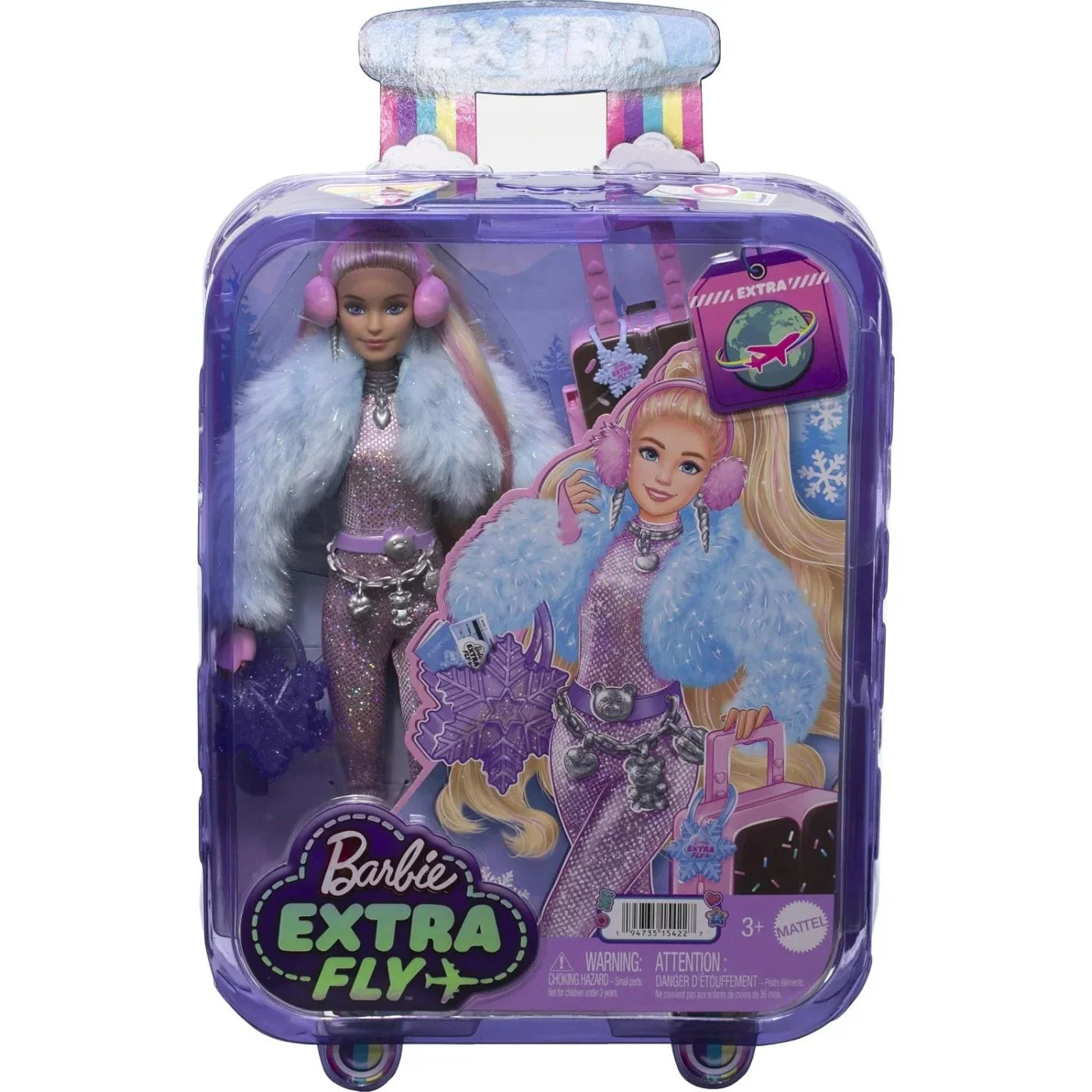 Set Barbie Extra Printesa iernii pleaca in vacanta