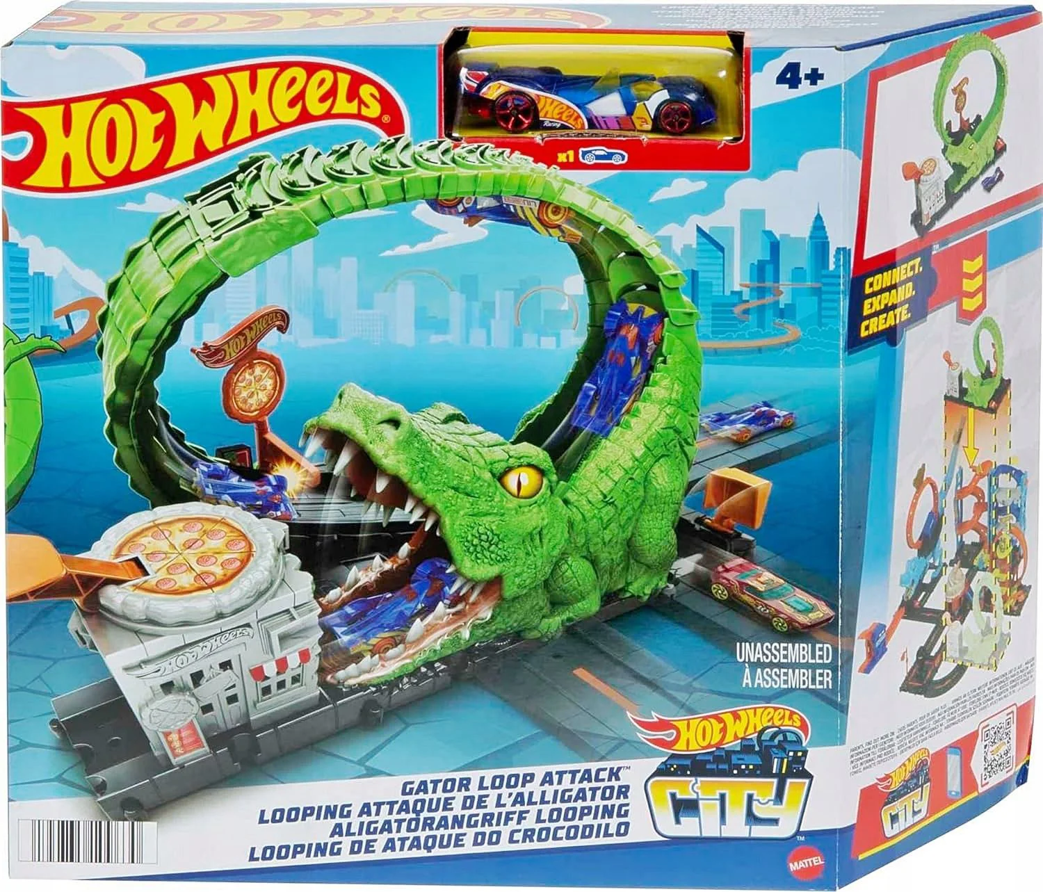 Set de joaca Hot Wheels Capcana crocodilului