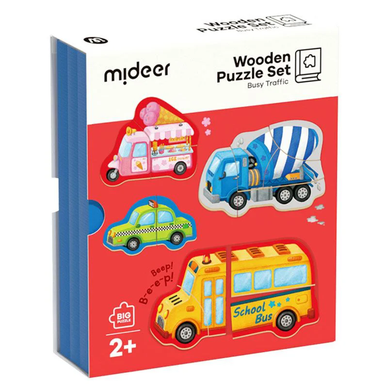 image for Деревянная книга-головоломка Mideer Trafic foto