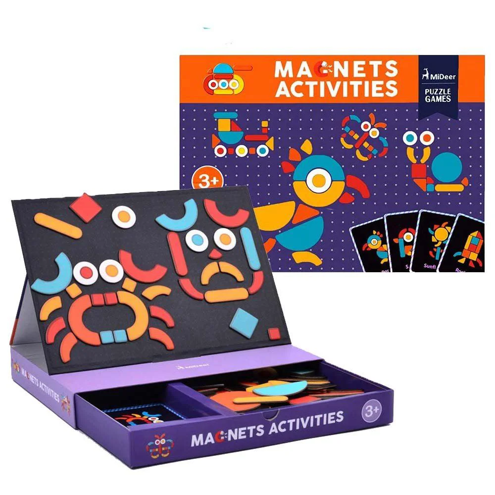 Set de joc magnetic Mideer Jocul cu imaginatia