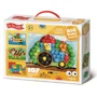Mozaic cu piese mari hexagonale Far Far Land Tractor, 107 el.