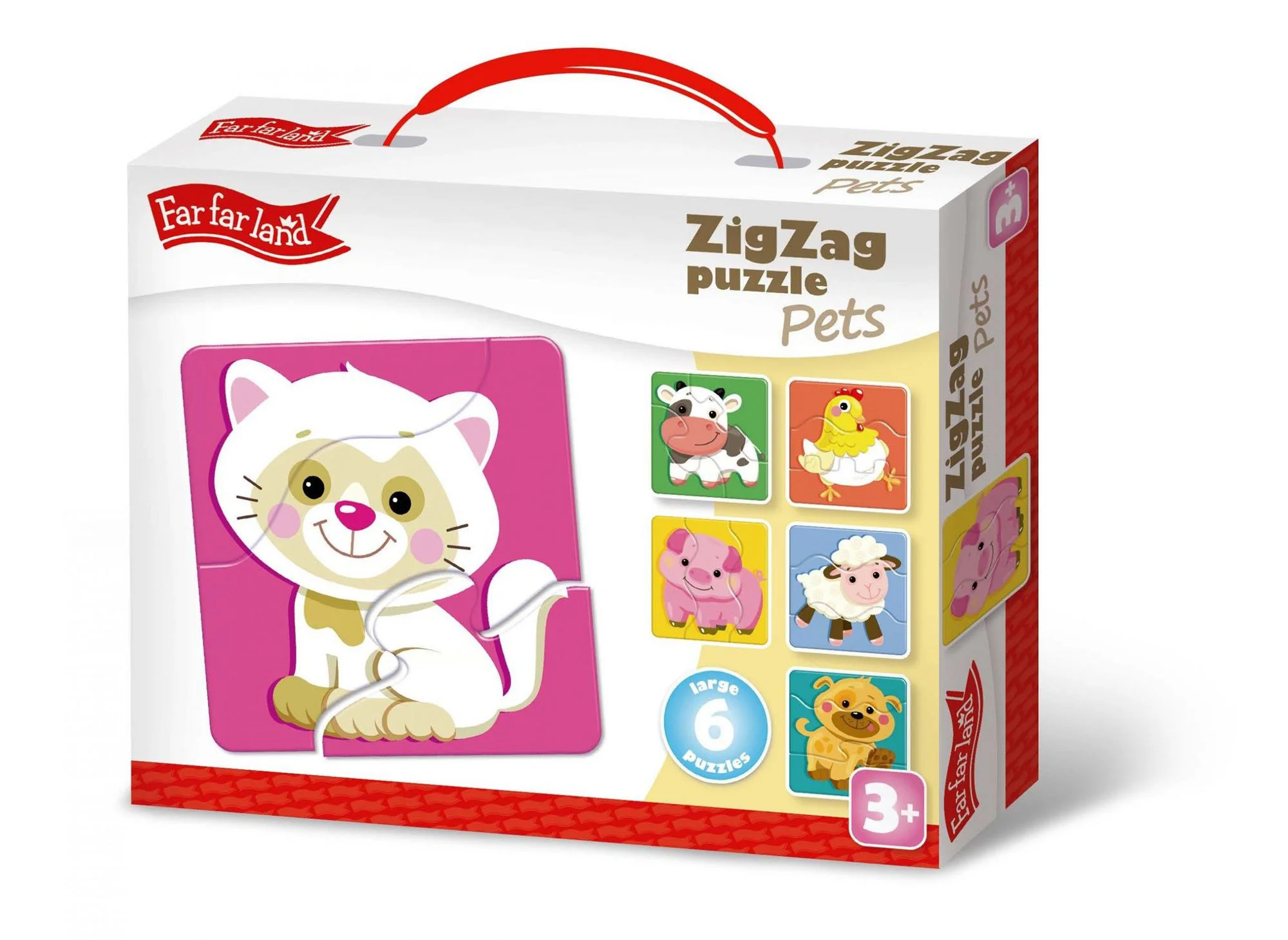image for Puzzle ZigZag Animale domestice, 18 el. foto