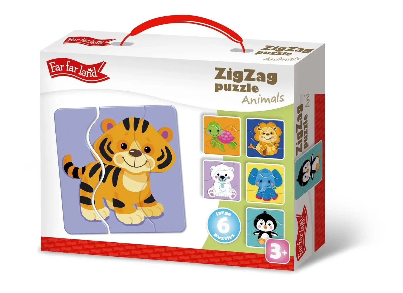 image for Puzzle ZigZag Animale salbatice 18 el. foto