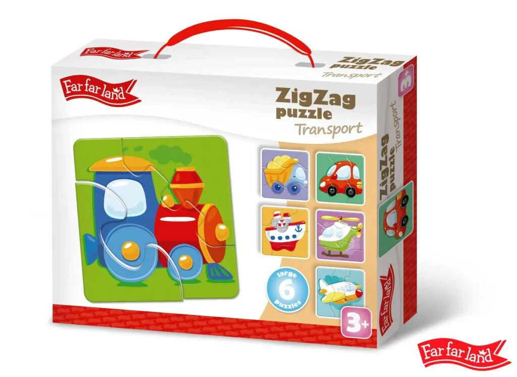 image for Puzzle ZigZag Transport 18 el. foto