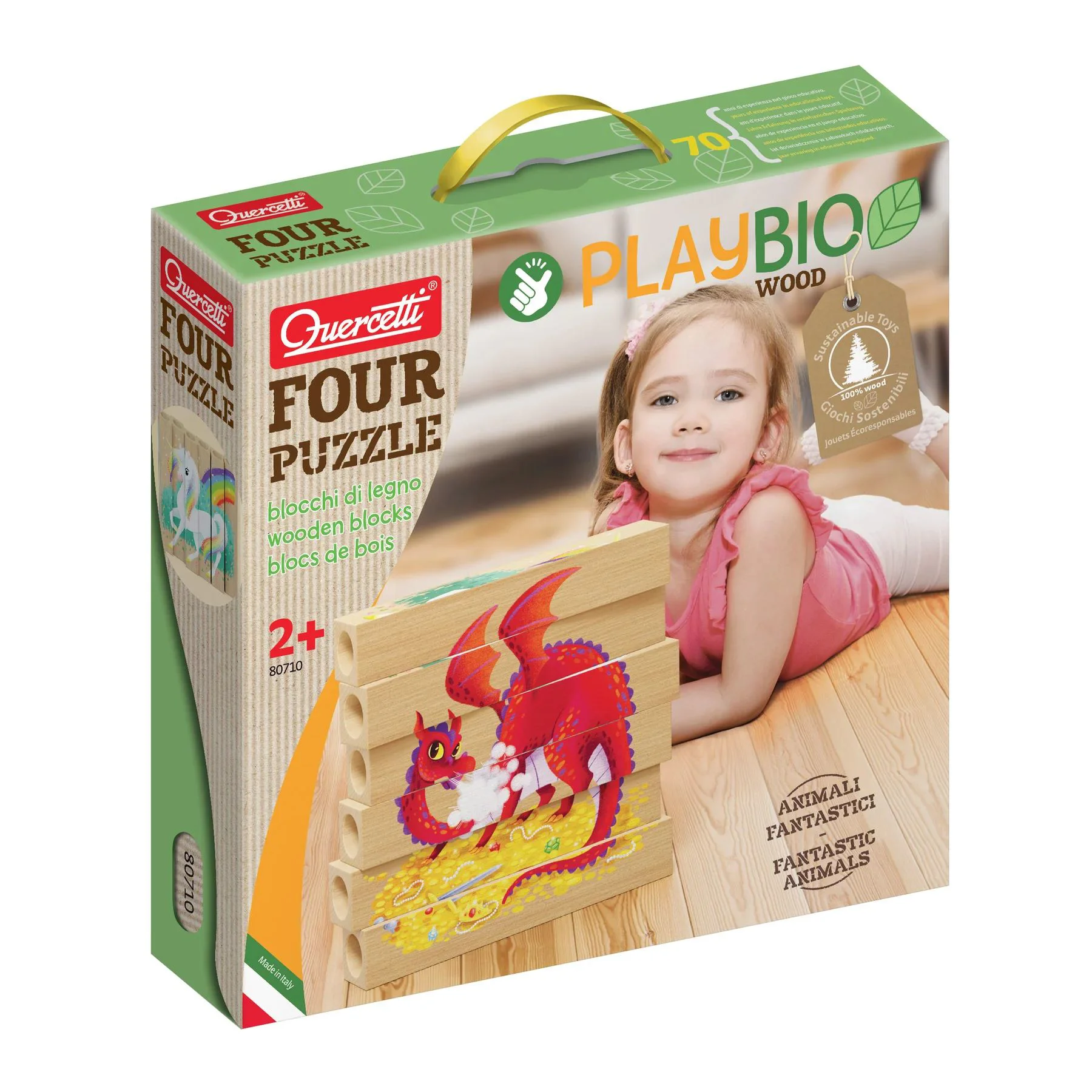 Puzzle Play Bio Dragonul Quercetti foto