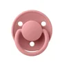 Suzeta rotunda BIBS De Lux Dusty Pink din silicon (0-36 luni) foto