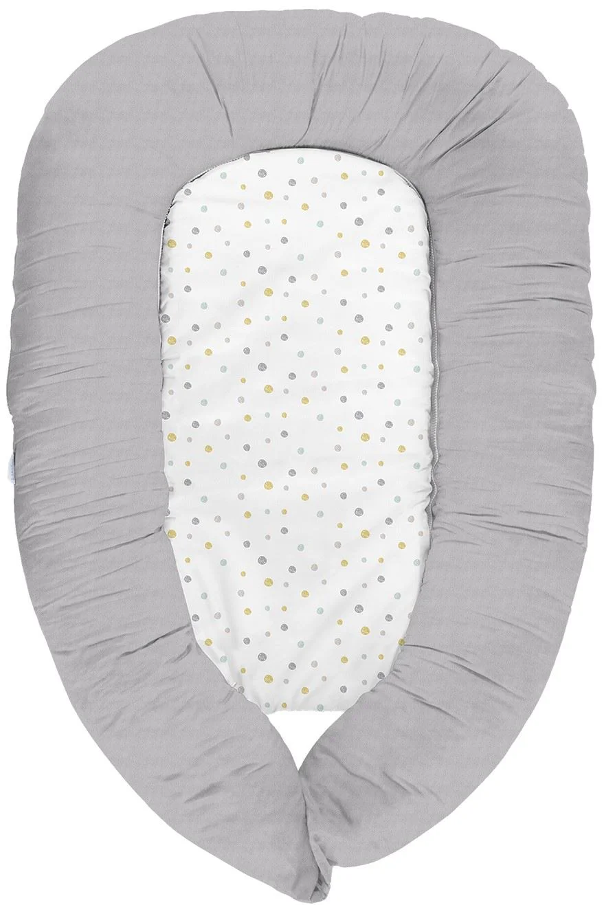 image for Babynest 3 in 1 KikkaBoo Memory Dots Grey foto
