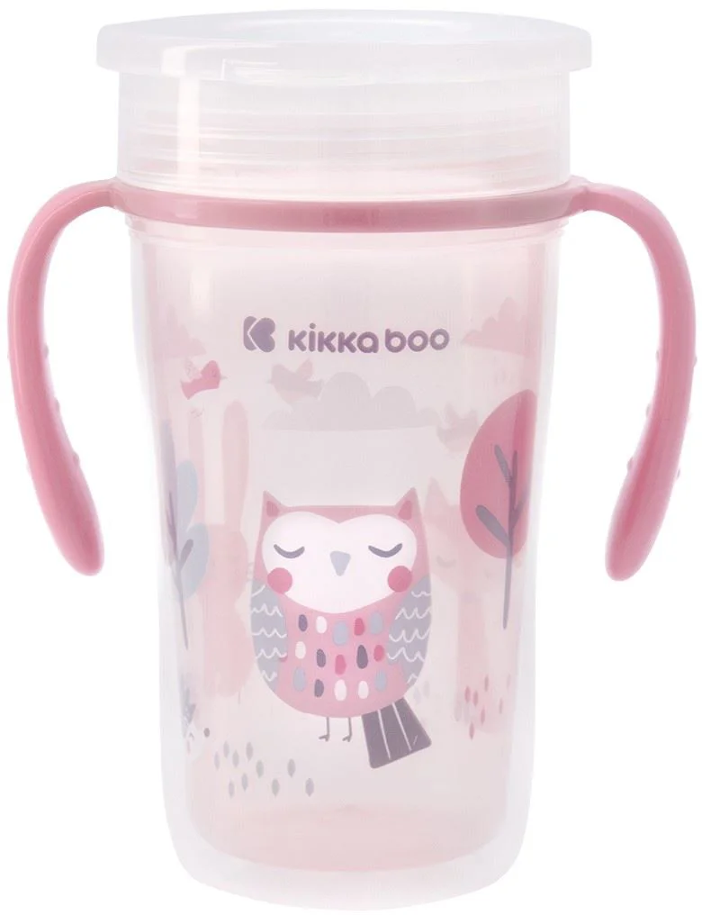 Cana cu manere 360° KikkaBoo Sippy Cup Owl