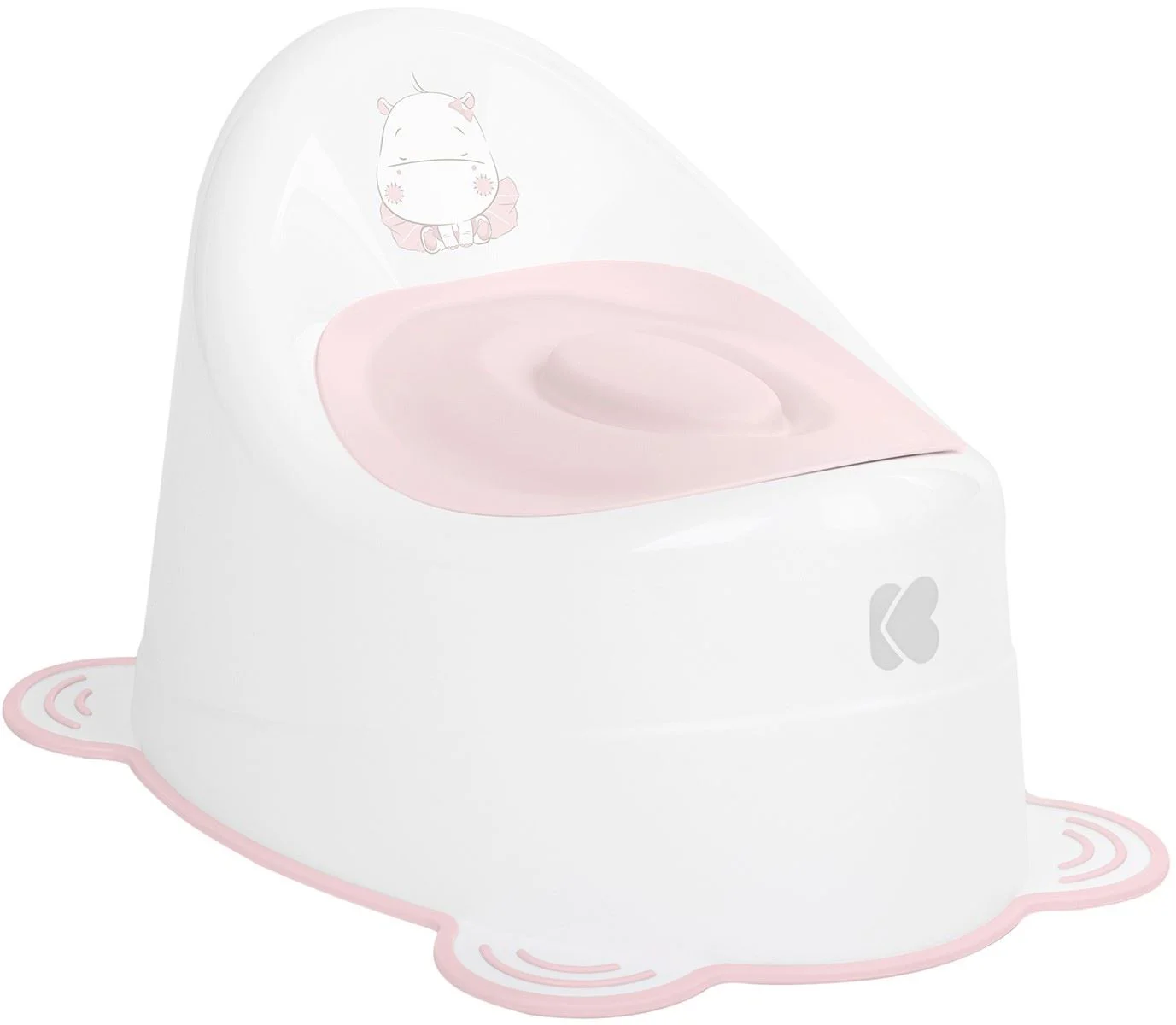 Горшок противоскользящий KikkaBoo Hippo Pink