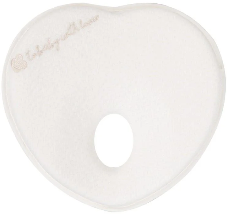 image for Эргономичная подушка KikkaBoo Heart Airknit White foto