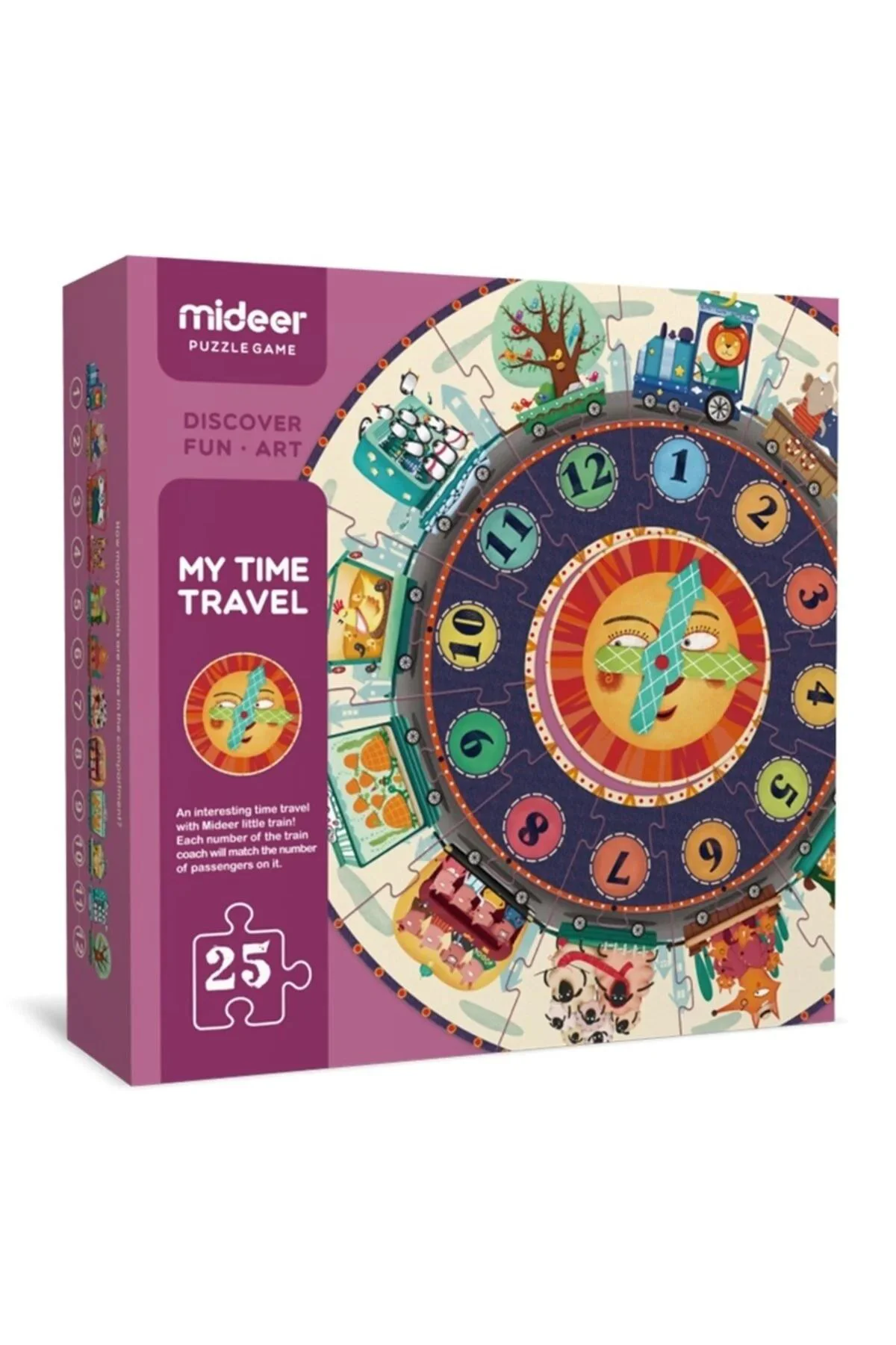Пазл Mideer Путешествие во времени, 25 эл.