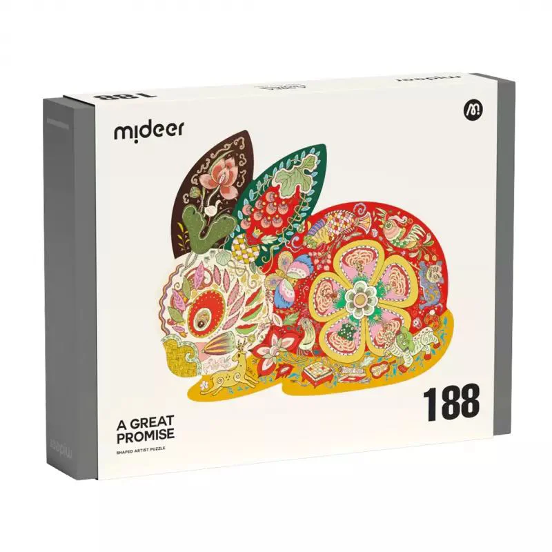 image for Puzzle Mideer cu detalii neobisnuite Iepuras, 188 el. foto