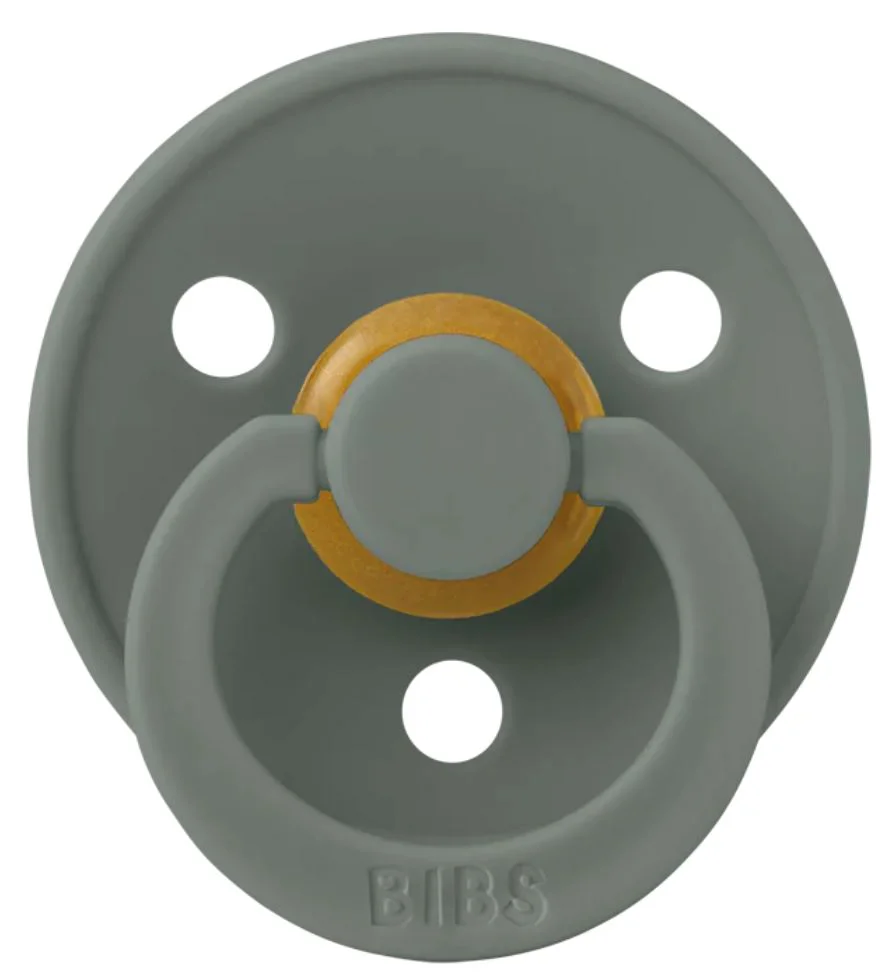 Suzeta rotunda BIBS Pine din latex (0-6 luni) foto
