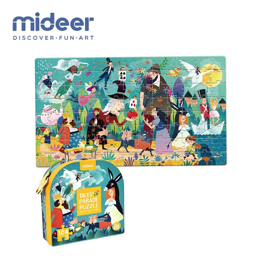 image for Puzzle in valiza Mideer Parada basmelor, 104 el. foto