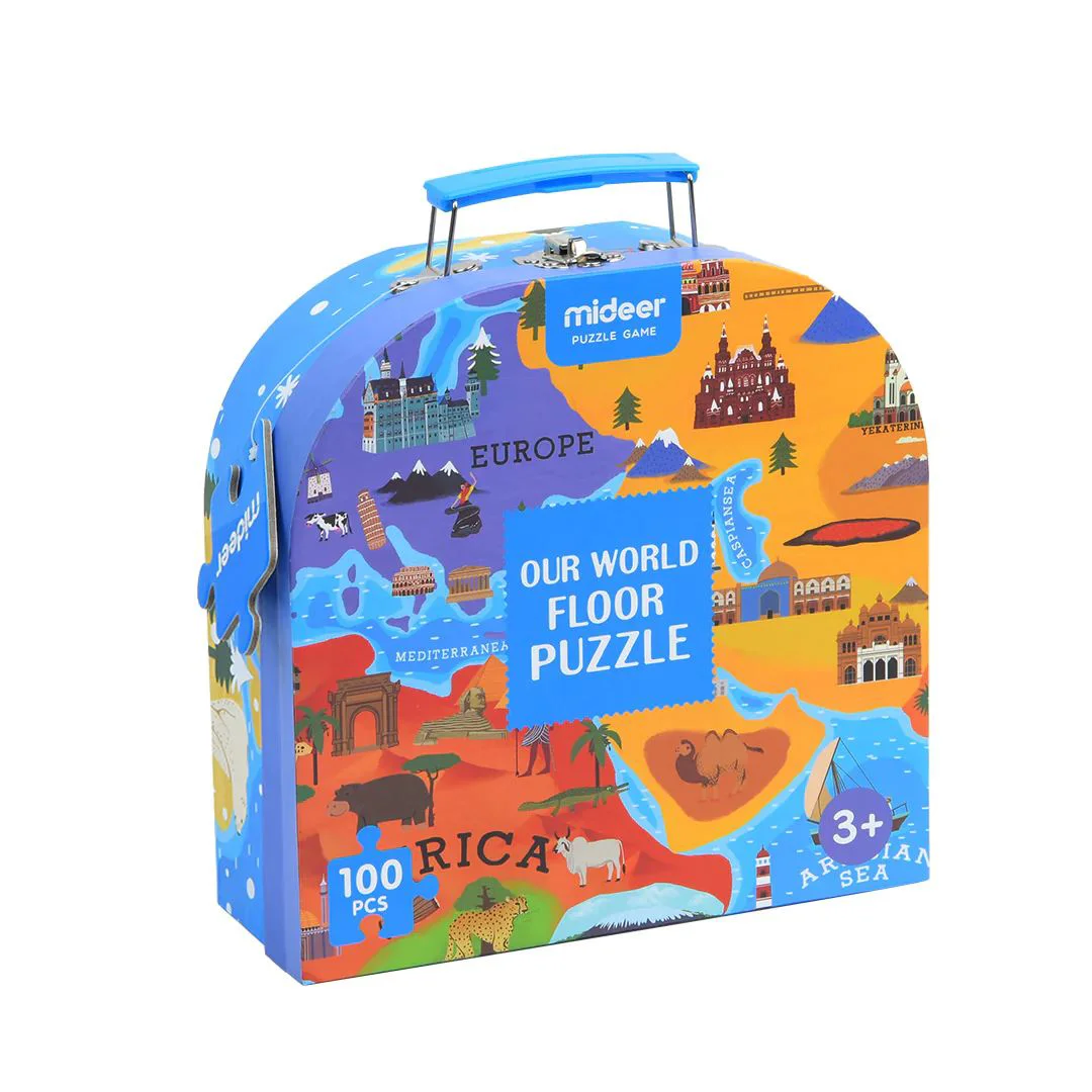image for Puzzle in valiza Planeta noastra, 100 el. foto