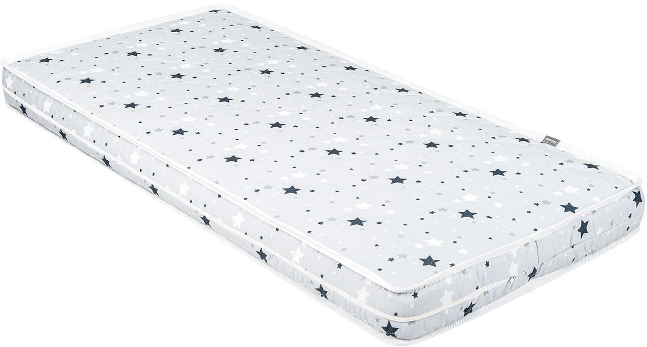 Saltea pentru patut KikkaBoo Day Dream Stars Grey, 120x60x10 cm