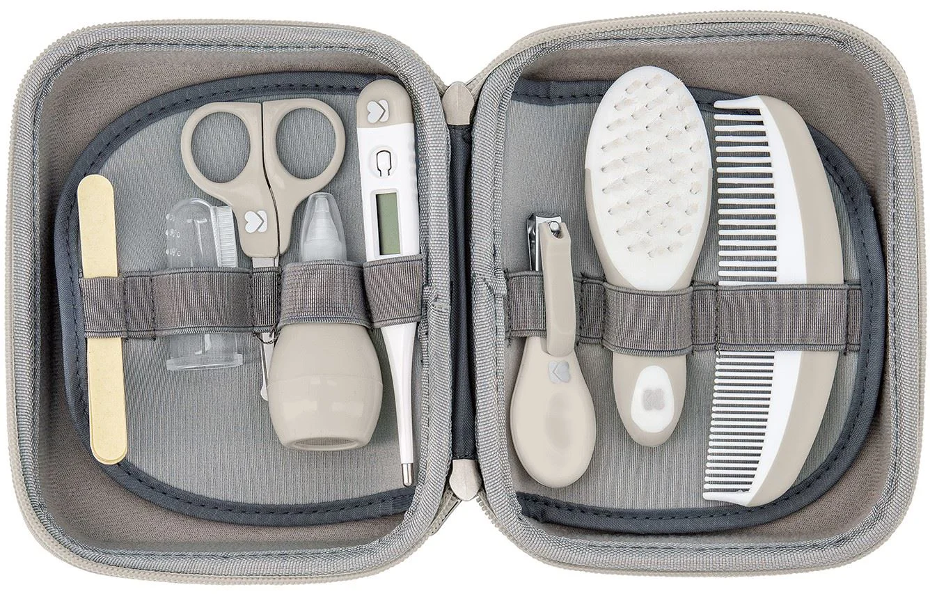 Set ingrijire bebelusi cu 8 piese KikkaBoo Grooming Set Beige