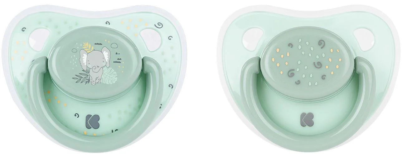Suzete ortodontice din silicon KikkaBoo Savanna Mint (6-18 luni), 2 buc. foto