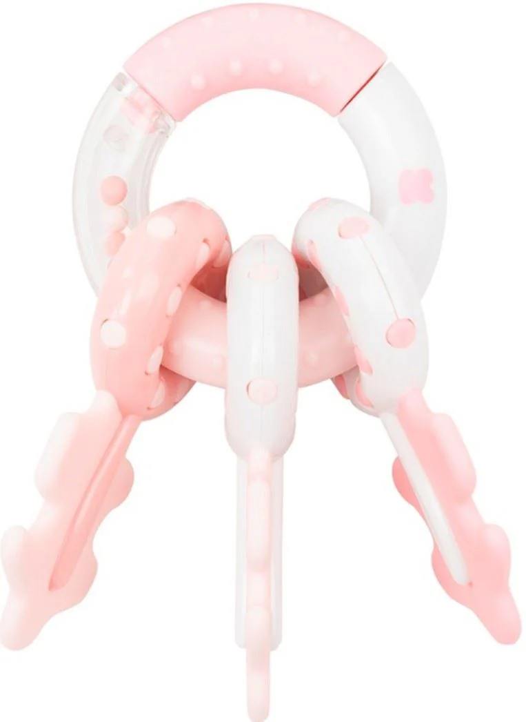 Игрушка для прорезывания зубов KikkaBoo Key Ring Pink